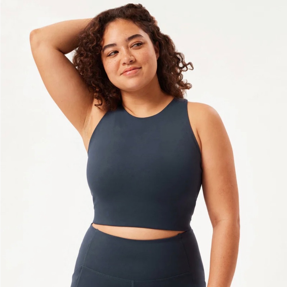 Girlfriend Collective Dylan Midnight Blue Tank Sports Bra